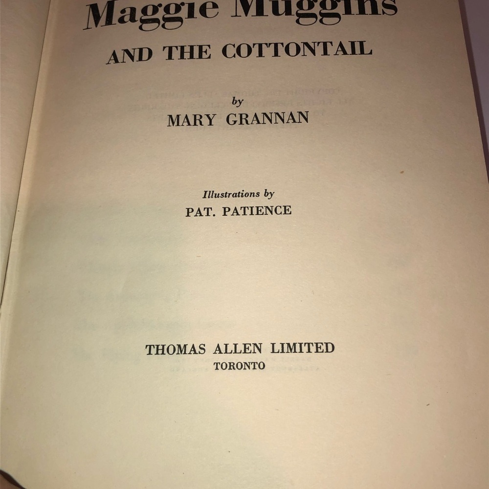 First Edition Maggie Muggins and the Cottontail by Mary Grannan- - Picture 3 of 8